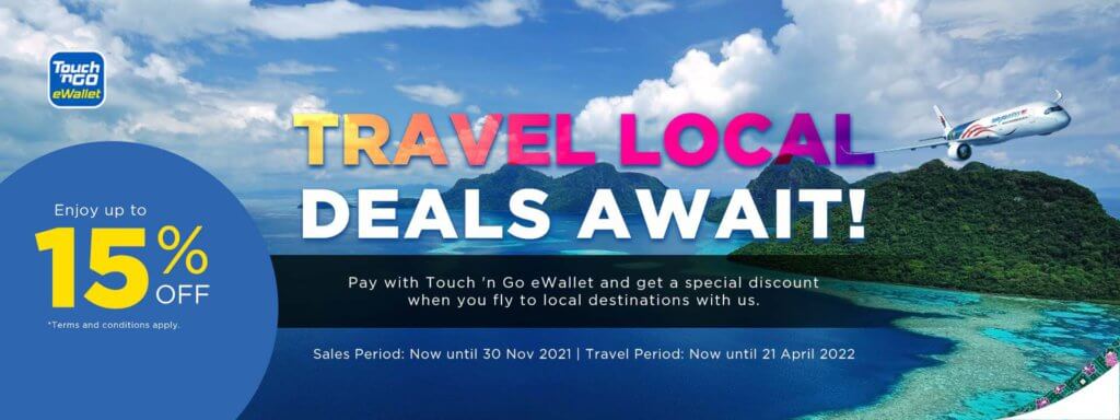 Bayar Guna Touch 'n Go e-Wallet, Dapat Diskaun Sehingga 15% Harga Tiket Domestik MAS! Ini Caranya