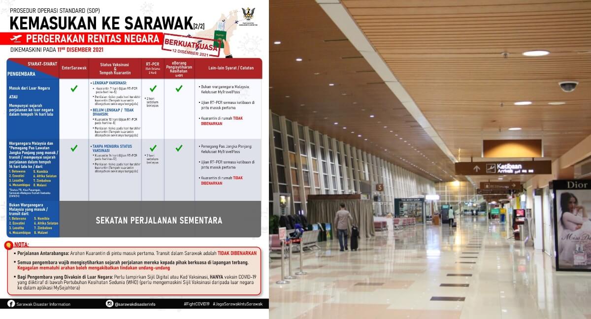 2 Kes Omicron Dikesan Dalam Negeri, JPBNS Kemas Kini Prosedur Enter Sarawak