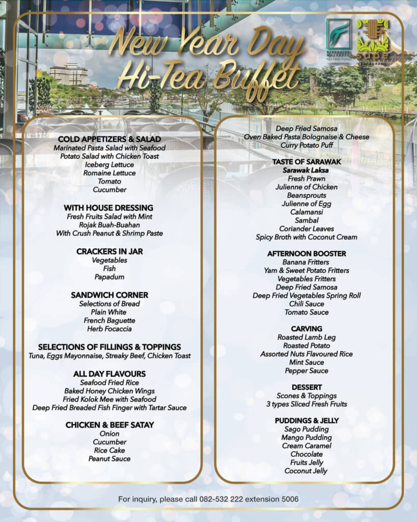 Harga Buffet Serendah RM68, Ini 5 Senarai Hotel Kuching Yang Menawarkan Harga Terendah Sempena Tahun Baru