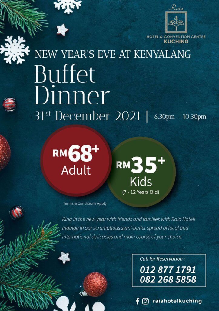 Harga Buffet Serendah RM68, Ini 5 Senarai Hotel Kuching Yang Menawarkan Harga Terendah Sempena Tahun Baru
