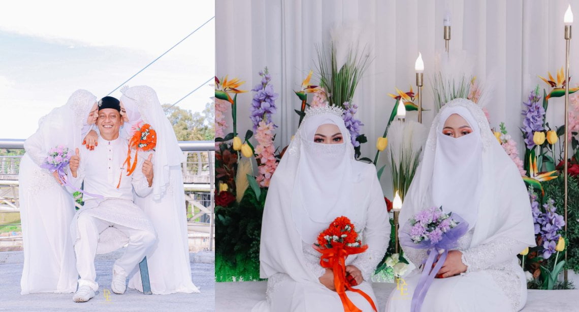 Disangka Kahwini 2 Wanita Serentak, Gambar Kahwin Di Kuching Ini Undang Reaksi Netizen