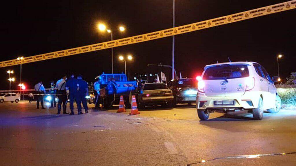 Shot dead 2 1024x576 1 1 Suspek Yang Ditembak Di Jalan Simpang Tiga Disahkan Maut Akibat Terkena Tembakan Di Perut Dan Paha