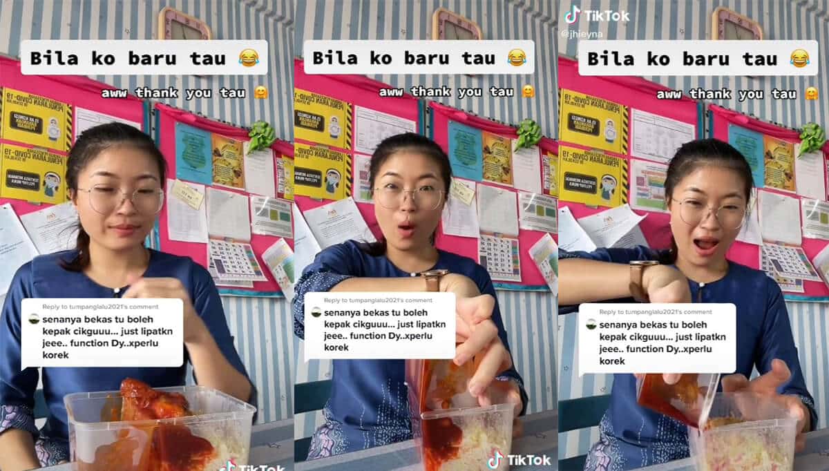 Cikgu Berbangsa Kenyah Ini Kongsi Tupperware Hacks Di TikTok Mendapat Perhatian Orang Ramai