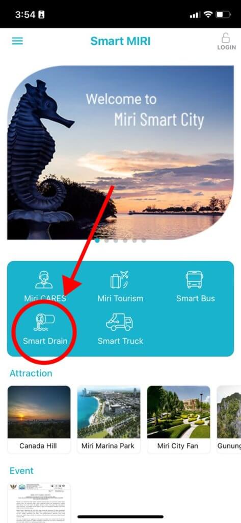 Dapat Mengesan Ketinggian Paras Air Di Miri, Anda Boleh Muat Turun Aplikasi Sarawak Smart City