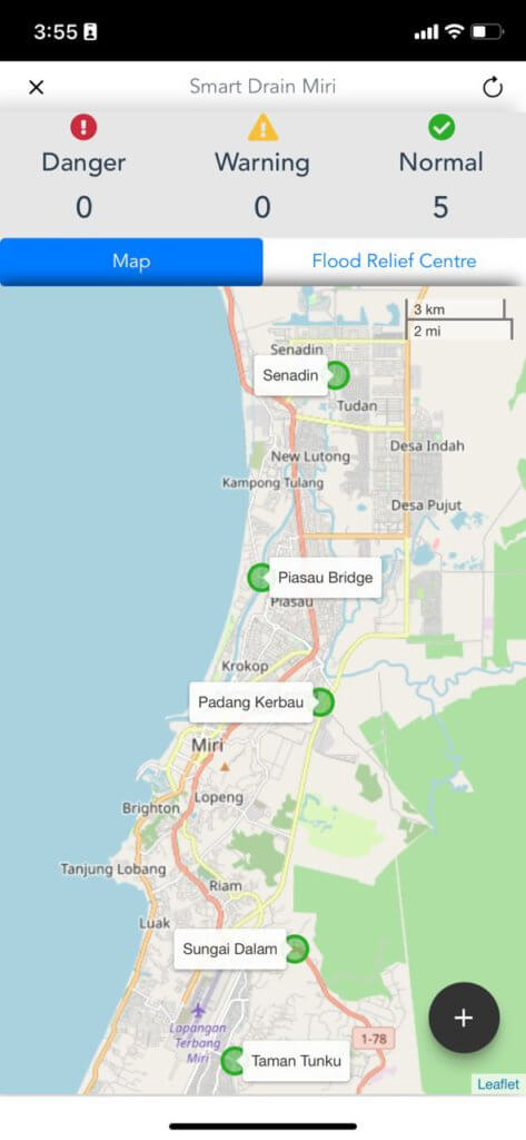 Dapat Mengesan Ketinggian Paras Air Di Miri, Anda Boleh Muat Turun Aplikasi Sarawak Smart City