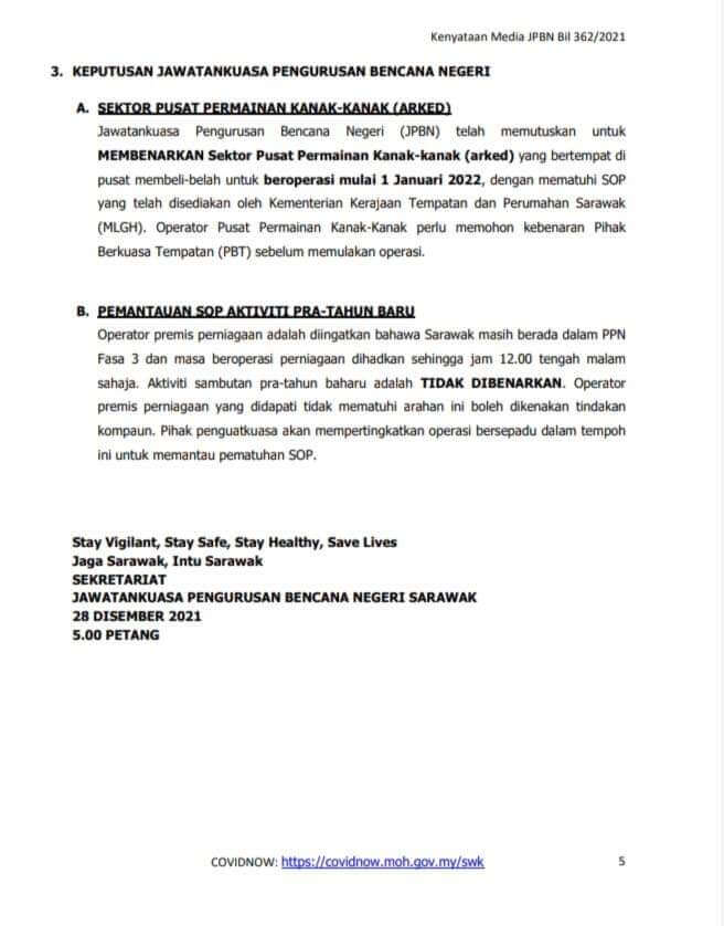 Dilarang Buat Acara Tahun Baharu, Premis Beroperasi Melebihi 12 AM Bakal Dikenakan Kompaun 7 Dilarang Buat Acara Tahun Baharu, Premis Beroperasi Melebihi 12 AM Bakal Dikenakan Kompaun