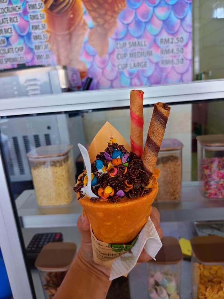 Jom Cuba Gabungan Unik Taiyaki Dan Aiskrim Di Kubah Ria Gerai Nombor 40