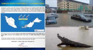 Amaran Untuk 10 Kawasan Di Sarawak, MetMalaysia Ramal Hujan Bakal Berterusan Mulai Selasa Ini