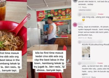 "Bukan Rasis Tapi ...," - Video Lelaki Rasa 'Kembang Tekak' Makan Laksa Sarawak Di Kedai Cina Buat Netizen Geram