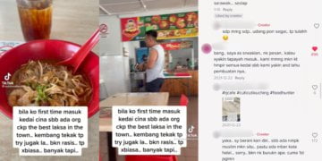 "Bukan Rasis Tapi ...," - Video Lelaki Rasa 'Kembang Tekak' Makan Laksa Sarawak Di Kedai Cina Buat Netizen Geram