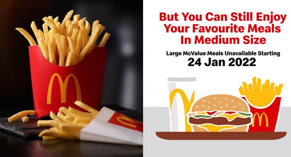 Hadap Masalah Bekalan, McDonald Kini Tidak Lagi Tawarkan Kentang Goreng Hidangan Besar