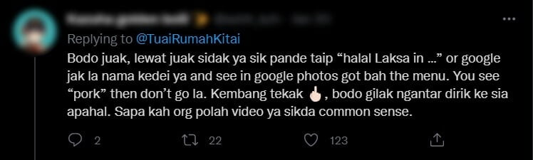 "Bukan Rasis Tapi ...," - Video Lelaki Rasa 'Kembang Tekak' Makan Laksa Sarawak Di Kedai Cina Buat Netizen Geram