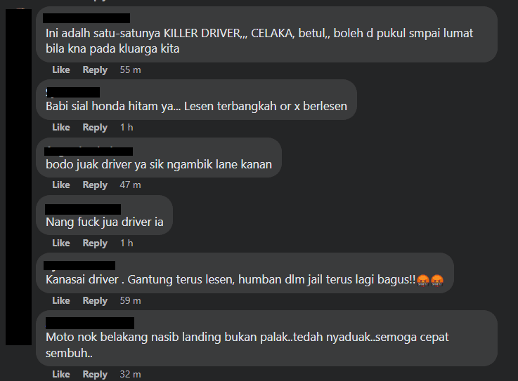 Kereta Rempuh 2 Motorsikal Sehingga Penunggang Melayang, Sempat Dirakam Dashcam Netizen Di Kuching