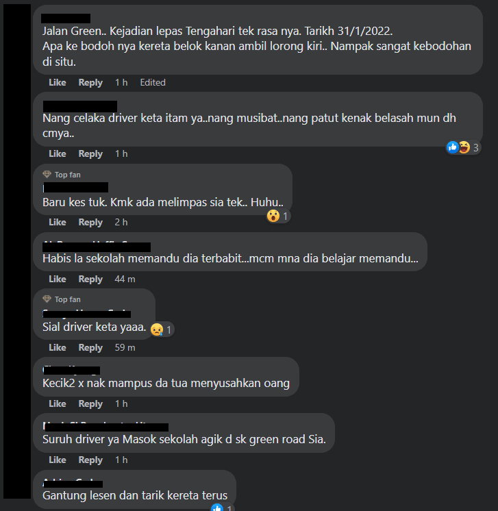 Kereta Rempuh 2 Motorsikal Sehingga Penunggang Melayang, Sempat Dirakam Dashcam Netizen Di Kuching