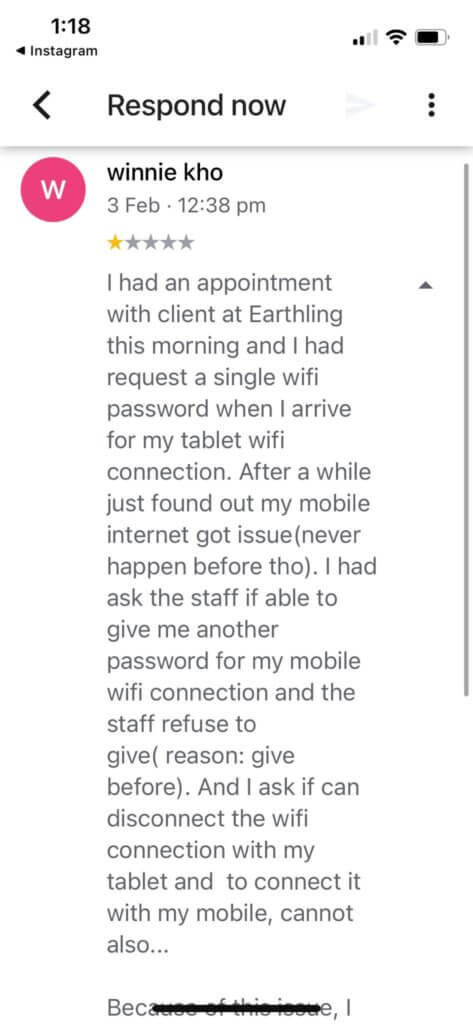 Kerana Gangguan Sambungan Wifi, 'Karen' Kuching Beri Rating Buruk Untuk Kafe Di Kuching Ini 8 Kerana Gangguan Sambungan Wifi, 'Karen' Kuching Beri Rating Buruk Untuk Kafe Di Kuching Ini