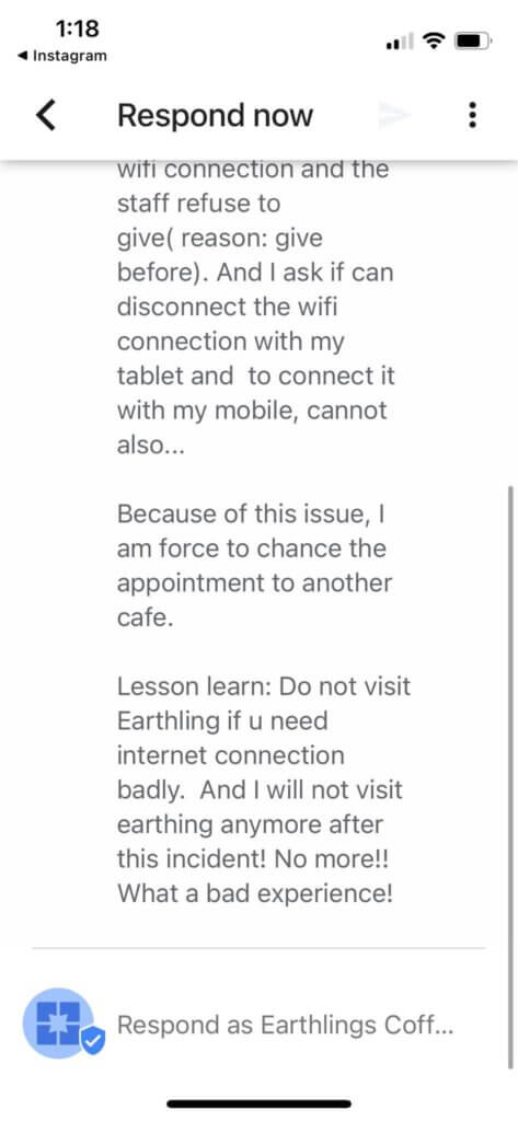 Kerana Gangguan Sambungan Wifi, 'Karen' Kuching Beri Rating Buruk Untuk Kafe Di Kuching Ini 9 Kerana Gangguan Sambungan Wifi, 'Karen' Kuching Beri Rating Buruk Untuk Kafe Di Kuching Ini