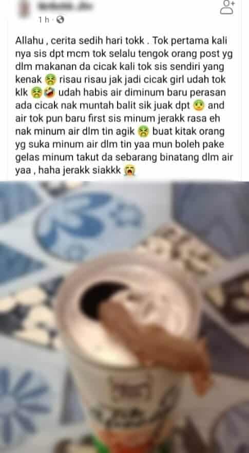 Tular Gambar Cicak Dalam Tin, Syarikat Pengeluar Buat Laporan Polis Terhadap Gadis Miri Ini