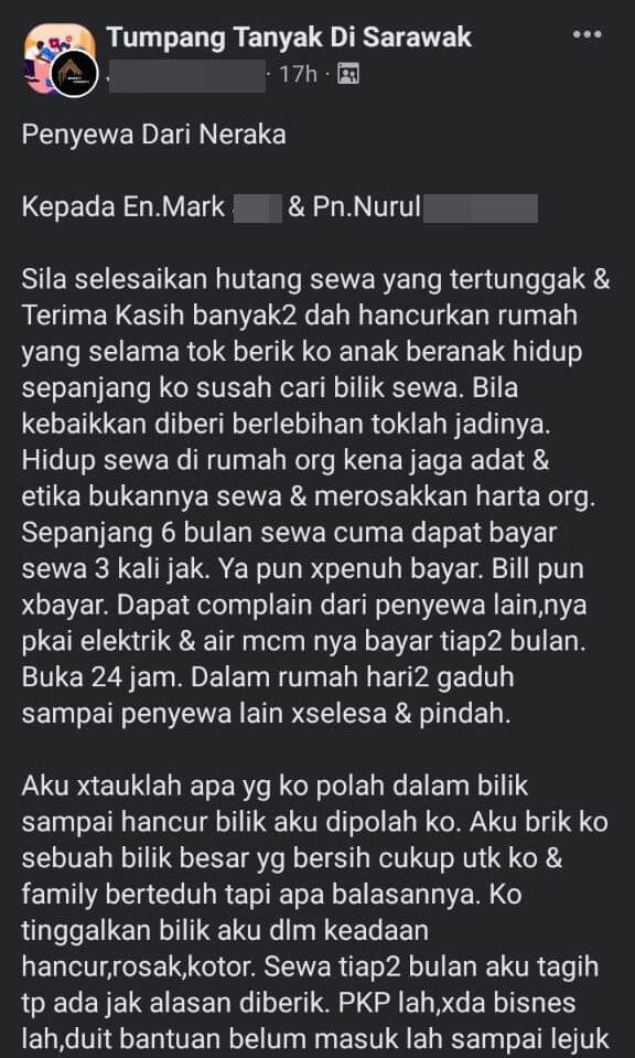 Lelaki Ini Geram Dapat Penyewa Dari Neraka, Rumah Sewa Ditinggalkan Hampir Musnah 8 WhatsApp Image 2022 02 06 at 2.32.52 PM 1 Lelaki Ini Geram Dapat Penyewa Dari Neraka, Rumah Sewa Ditinggalkan Hampir Musnah