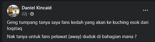 'Mai Estadio Loqstaq Nanti' - Apa Yang Penyokong Sarawak Dah Buat Kat Pemuda Ini Memang Kena Balas Balik
