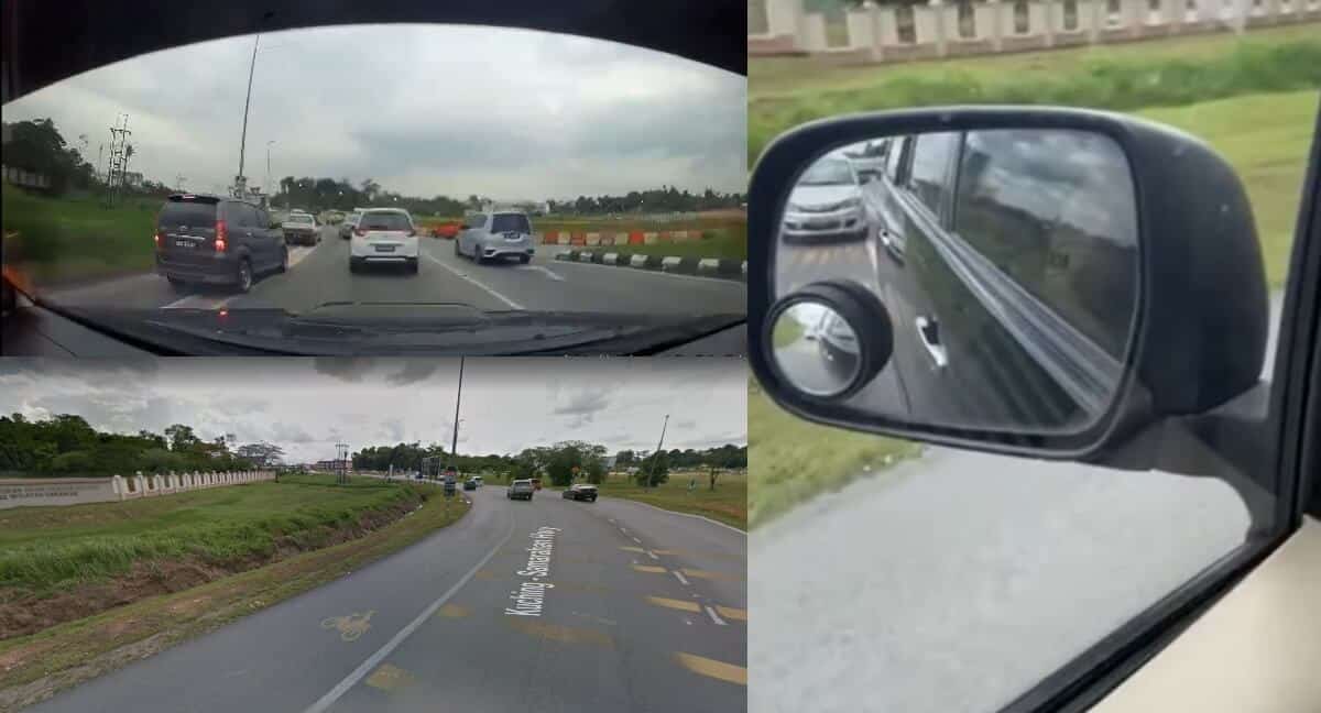 Bahaya! Netizen Bengang Pemandu Kereta Masih Guna Laluan Motorsikal Sebagai 'Shortcut' Ke Bulatan Samarahan
