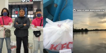 Kempunan Makan KFC, Tindakan Abang Rider Di Bintulu Yang Sanggup Redah Sungai Untuk Hantar Makanan Dipuji Netizen