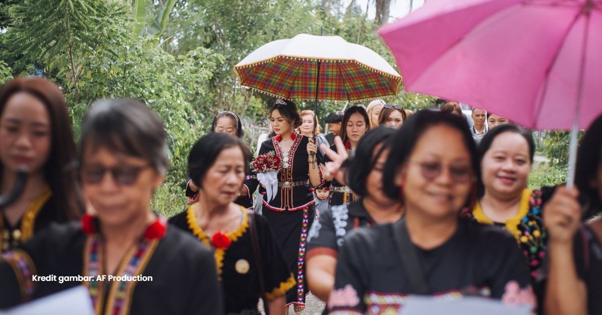 Kenali Moipanau, Tradisi Iringi Pengantin Perempuan Ke Rumah Pengantin Lelaki Kaum Dusun