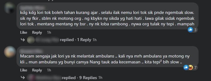 Tidak Jaga Jarak, Lori Rempuh Ambulans Sempat Dirakam Dashcam Netizen Di Jalan Asajaya - Sadong Jaya