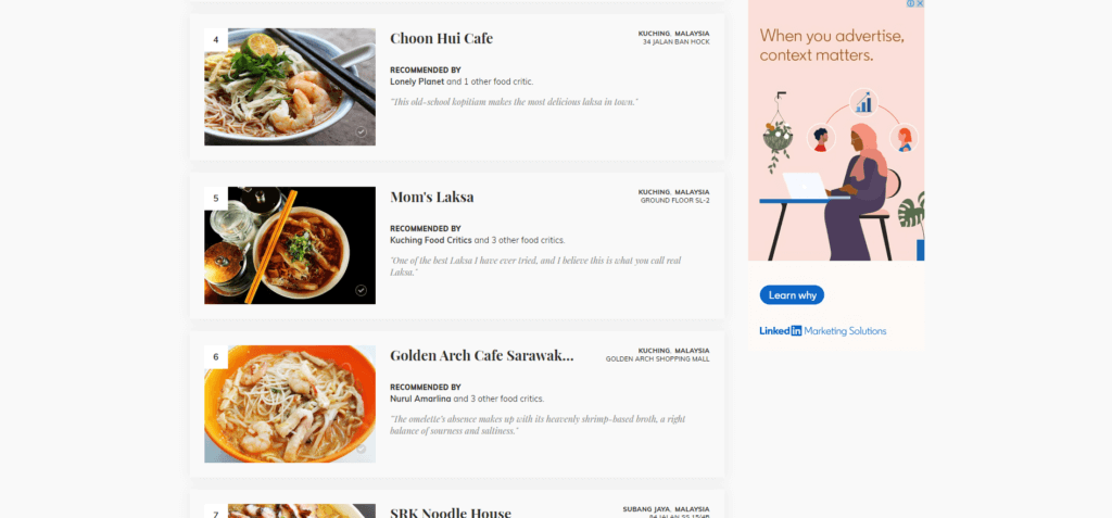 Screenshot 2022 03 15 082503 Menurut Pakar Makanan, 3 Kedai Laksa Sarawak Ini Adalah Yang Terbaik Di Dunia