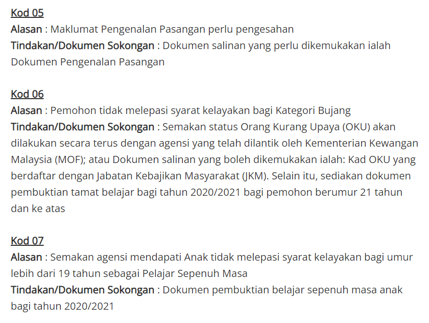 Ketahui Kod Dan Dokumen Sokongan Yang Diperlukan, Permohonan Rayuan BKM Dibuka 2 Mei Ini