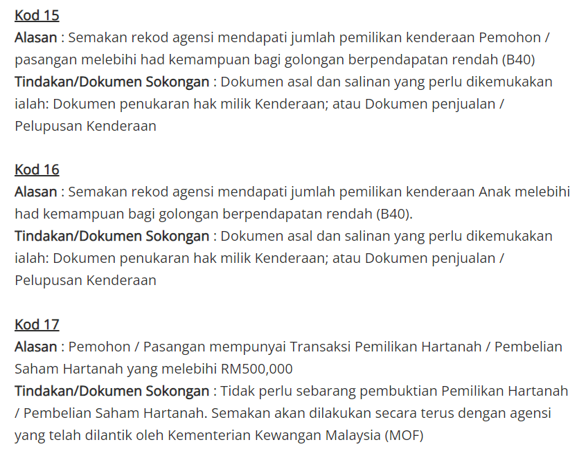 Ketahui Kod Dan Dokumen Sokongan Yang Diperlukan, Permohonan Rayuan BKM Dibuka 2 Mei Ini