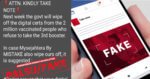 Mesej Tular Kerajaan Akan Padamkan Sijil Digital Orang Divaksin Yang Tolak Booster, KKM Tampil Menyatakan Itu Berita Palsu