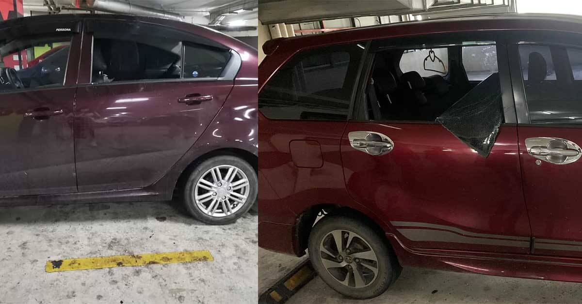 Berlaku Pada Hari Yang Sama, Dua Kereta Di KK Jadi Mangsa Pecah Masuk Di Tempat Paling Selamat