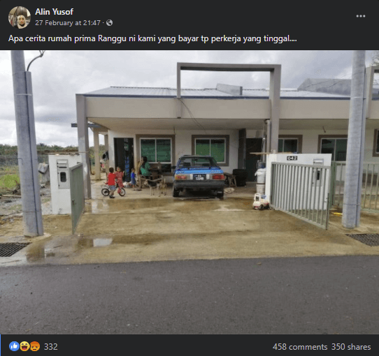 Pembeli Rumah PR1MA Di Tawau Bengang Apabila Rumah Yang Dibayar Tiap Bulan 'Dirasmi' Pekerja Dulu