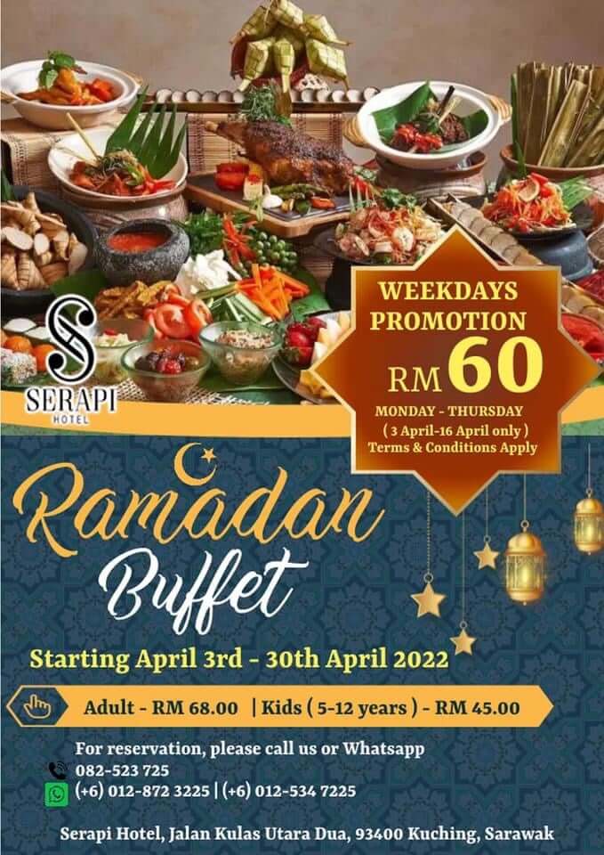 Ini 5 Senarai Buffet Berbuka Puasa Hotel Bawah RM 100 Di Kuching