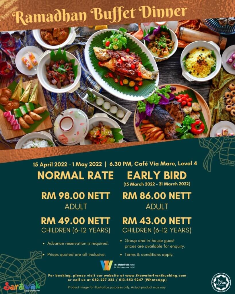 Ini 5 Senarai Buffet Berbuka Puasa Hotel Bawah RM 100 Di Kuching