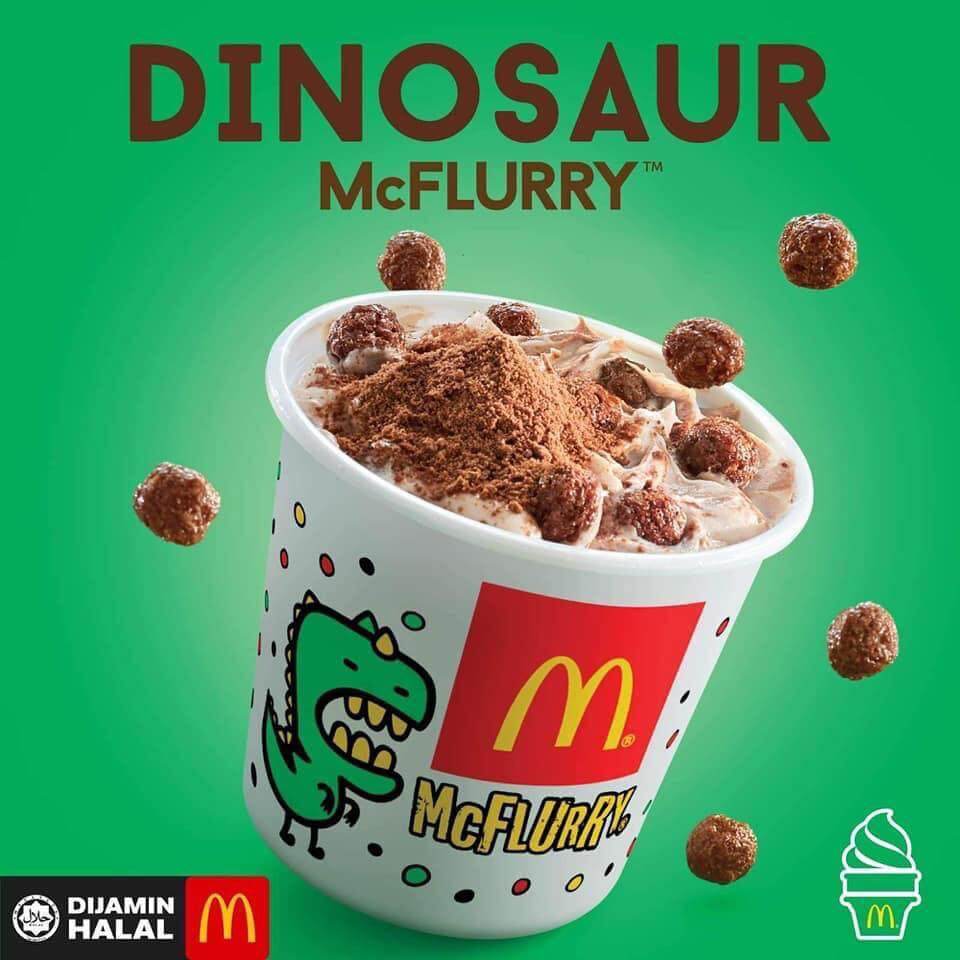 Baru Dikeluarkan Hari Ini, Dapatkan McFlurry Milo Dinosaur Anda Di McD Sekarang!