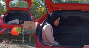 Demi Dapatkan Capaian Internet, Pelajar Dari Sabah Ini Cekal Mengikuti ODL Di Dalam Bonet Kereta