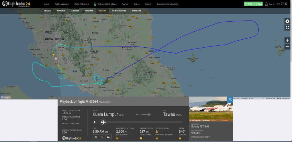 Pesawat MAS Ke Tawau U-Turn Ke KLIA Selepas 30 Minit, Penumpang Ini Kongsi Detik Cemas