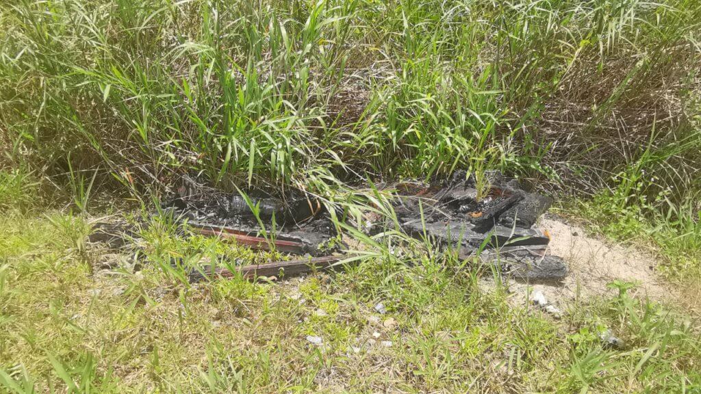 Keluarga Terkejut Kubur Di Bukit Aup Sibu Dipecah, Keranda Dibakar Dan Tulang Hilang