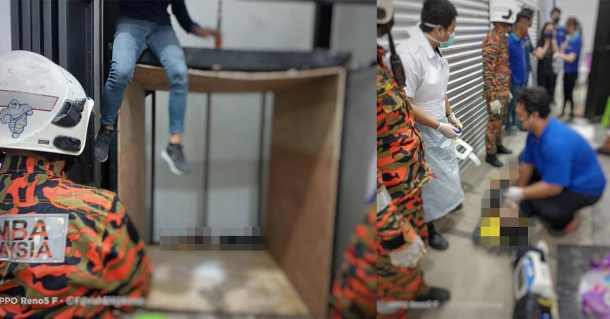 Seorang Remaja Dari Bintulu Maut, Dihempap Lif Barangan Mini Pasar Raya