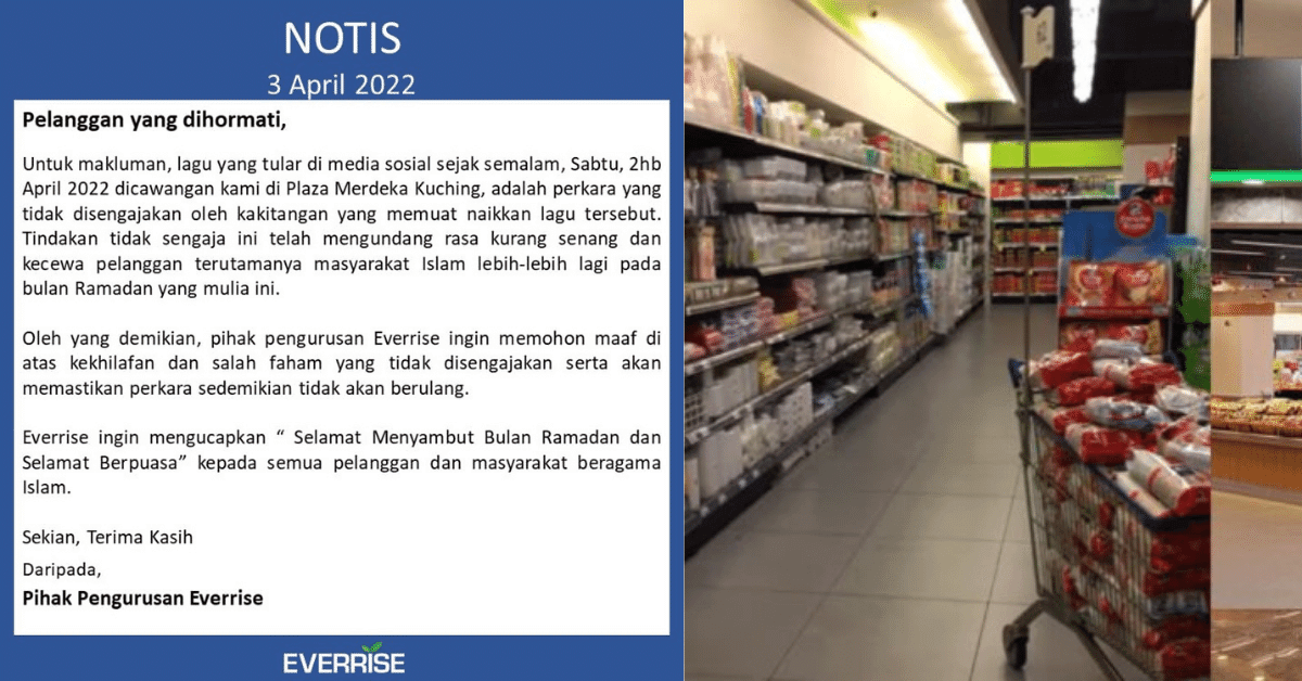 Akui Pekerja Khilaf Semasa Muatnaik Lagu, Pasaraya Everrise Memohon Maaf Atas Kesilapan
