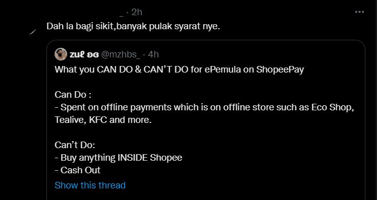 Hanya Sah Untuk Pembelian Offline Sahaja, Netizen Meluahkan Rasa Tak Puas Hati Dengan Program ePemula 12 image 54 Hanya Sah Untuk Pembelian Offline Sahaja, Netizen Meluahkan Rasa Tak Puas Hati Dengan Program ePemula