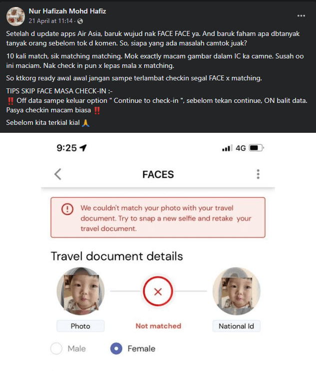 Ini Cara Untuk Skip Langkah 'FACES' Semasa Check-In Penerbangan AirAsia