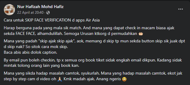 Ini Cara Untuk Skip Langkah 'FACES' Semasa Check-In Penerbangan AirAsia