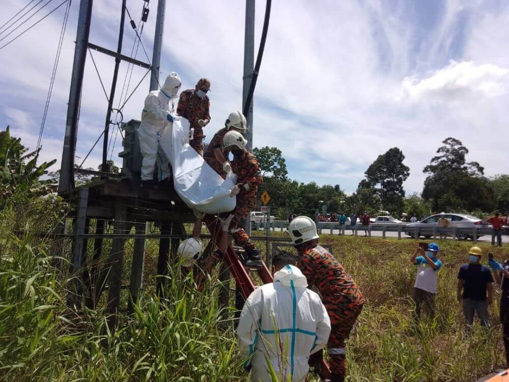 Lelaki Ditemui Mati Tersangkut Pada Pelantar Transformer Elektrik Di Jalan Serian-Sri Aman