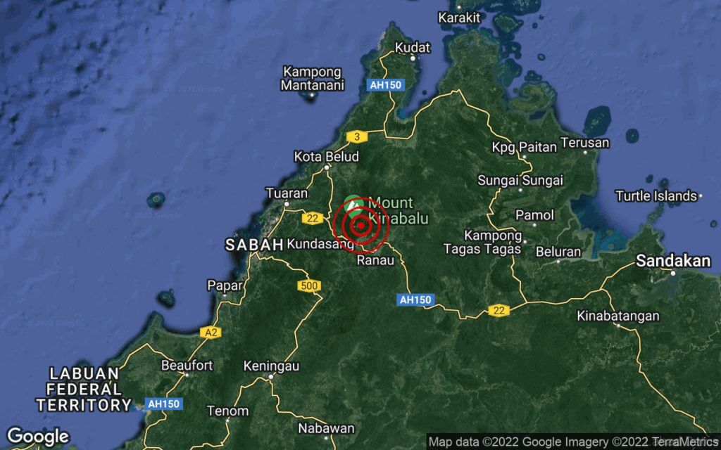 TERKINI : Gempa Bumi Lemah Berlaku Di Kundasang, Sabah