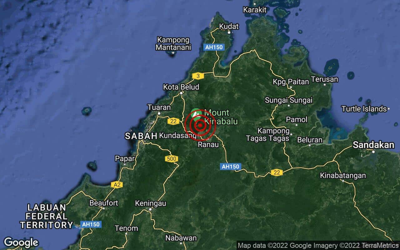 TERKINI : Gempa Bumi Lemah Berlaku Lagi Di Kundasang, Sabah