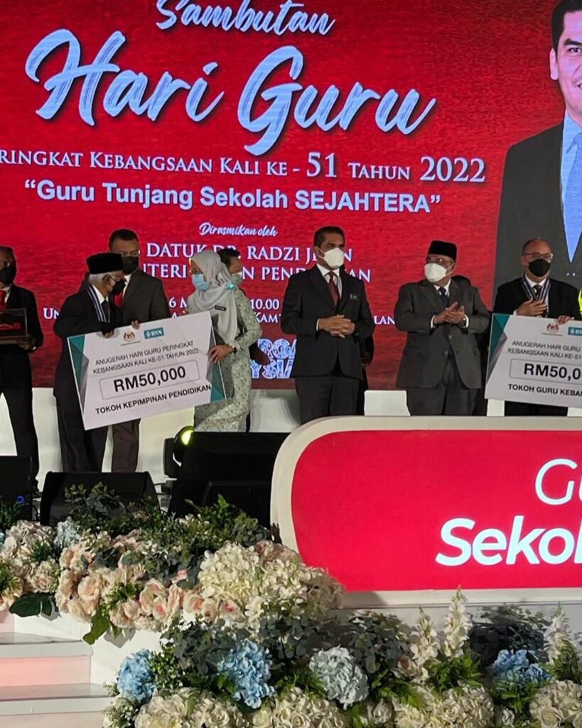 Guru Tunjang Sekolah Sejahtera, Anak Sarawak Dinobatkan Tokoh Guru Kebangsaan 2022