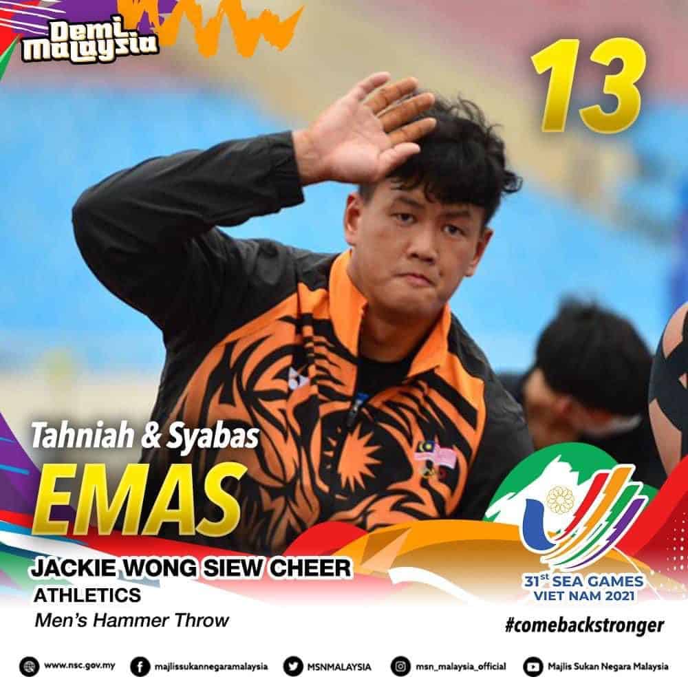 SEA Games 2022: Giliran Jacky Wong, Atlet Sarikei Sumbang Emas Ke-13 Malaysia