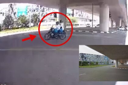 Lagak 'Kebal' Sempat Dirakam Netizen, Dua Pelajar Sekolah Berani Langgar Lampu Merah Di Kuching